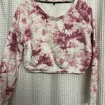 Balance Athletica Pink Tie-Dye Cropped Sweatshirt Photo 0