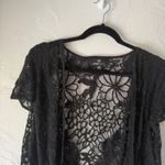 Ronni Nicole  Y2k Floral Lace Black Open Front Cardigan Top S Whimsigoth‎ Cottage Photo 1