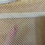 A Bikini a Day + Missguided Blush Mesh Long Sleeve Crop Top Pink Size 4 Photo 1