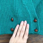 vintage • Jack Winter cropped teal wool sweater cardigan double breasted chunky Green Size M Photo 4