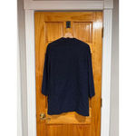 Zonda Nellis Metallic Knit Jacket Women’s Small Blue Gold Open Front Canada Photo 4