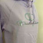 Champion Women’s Powerblend Fleece Hoodie in Lilac, Small Photo 8