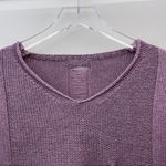 Purple V Neck Sweater High Low Pocket Size XS Photo 38