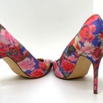 Liliana Pink Blue Jane Floral Closed Pointed Toe Heel Stiletto Size 9 Photo 11