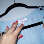 Parker Revolve Clear Moondance Blue Floral 100% Silk Midi Dress Size Medium Photo 3