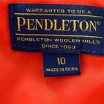 Pendleton  Tangerine White Floral Sleeveless A‎ Line Dress Size 10 Photo 2