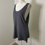 Athleta  navy blue & white pattern tank top size M Photo 2