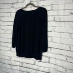 Banana Republic  Black Pleated Sweater Women’s Medium 3/4 Sleeve Pullover
Blouse Photo 8