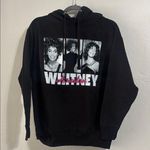 Black Oversized Graphic Hoodie with Photographic Design Photo 0