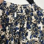 Free People  Flowers in her hair floral tunic mini dress black blue women's large Photo 8