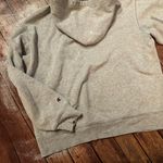 Champion Vintage  Quarter Zip Hooded Sweatshirt | VINEYARD LAT 41N| Gray | Large Photo 6