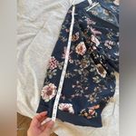 Japna  Lounge Kimono Robe Womens Medium Blue Floral Belt Lounge Vacation Travel Photo 8