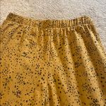 Garnet Hill  Wide Leg Knit Pull On lounge Pants Mustard Black Size SMALL TALL ‘23 Photo 12