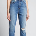 GRLFRND 
Piper Super High-Rise Stretch Slim‎ Jeans w/ Destroy size 24 NWT Photo 0