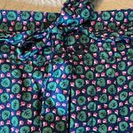 Gap  Women's Floral A-Line Skirt Mini Leaf Lined Waist Tie Green Pink Blue Size 1 Photo 1