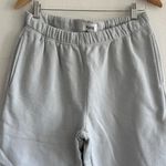 Mate the Label  Organic Fleece Relaxed Pocket Sweatpant in Fog, Size Medium Photo 1