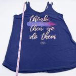 Calia by Carrie Underwood Think of All the Things Graphic Tank Top Size Medium Blue Photo 10