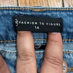 Fashion to figure  Blue Distressed Jean Shorts Photo 2