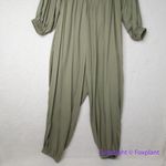 Eloquii New!  Plus size Off The Shoulder Utility green Jumpsuit ,‎ size 22 Photo 9