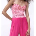 ZARA NWT  Pink Floral Corset Bodysuit Photo 1