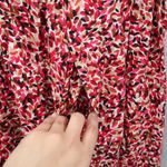 Just My Size  Boho Floral Midi Skirt Red Pink Flowy Pocket Casual Chic Plus 16 Photo 6