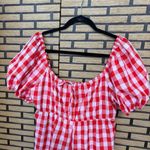 Day + Moon Pink And‎ Red Plaid Romper Size Large Photo 2