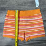 Pink Rose High Waist Orange and Pink Knitted Shorts Photo 5