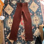 Good American Heavy horizontal Rib Wide Leg ankle Pants in Chocolate003 Size s Photo 2