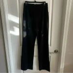 NBD 298 NWT  Black Pull On Trouser With Ankle Slits Size Medium Photo 4