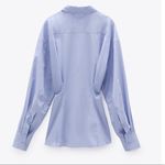 ZARA NWT  FITTED POPLIN TOP Photo 7