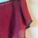 Victoria's Secret Vintage 90's  High Hip Cheeky Sleep Shorts in burgundy Small Photo 3