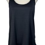 Athleta  X-Large Full Force 2-in-1 Tank Top Perforated Criss-Cross Stretch Black Photo 0
