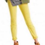 CAbi 5084 Citron Yellow Skinny Jeans Size 4 Colorful Denim Photo 0
