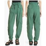 Ganni  Paper Bag Waist Cargo Pants in Myrtle Size 38 US 6 Photo 7