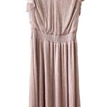 Womens midi Dress blush Pink 1X flutter sleeves MSK Photo 6