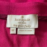 Kate Spade  Women’s Size M Pink V Neck Ruffle Flutter Cap Sleeve Satin Crepe Top Photo 6