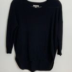 Madewell  Black knit‎ cotton oversized sweater xs Photo 0