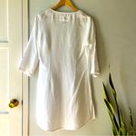 Malvin Of Hamburg Germany• 100% Linen Shift Dress• Sz 8 White Photo 1