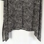 Alfani New Dot Print V-Neck Shark Bite Hem Tunic Tank Top Black White Photo 10