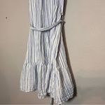 Vineyard Vines  Shirt Dress Seastitch Double Gauze Blue White Stripe Size Medium Photo 10
