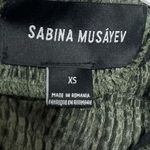 Sabina Musayev Anthropologie Midi Dress Women’s Size XS Moss Green Textured Photo 8