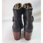Kork-Ease Korks Marci Boots Black Block Heel Platform Women's 7.5M Wrap Strap‎ Booties Photo 2