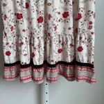 Misslook dress size M floral, baby doll‎ cottage core mini dress white red Size M Photo 3