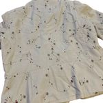 Relativity  Cream Corduroy Jacket with Floral Details Photo 1