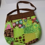 Patchwork Bag Purse Earthy Colors Prints Hippie Boho Crossbody Y2K Fairy Green Photo 2