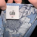 CAbi Sirena flowy floral semi sheer bubble hem blouse Photo 4