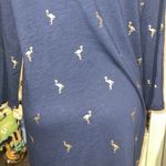 Boden 100% cotton dress flamingo women’s size 14 Blue Photo 6