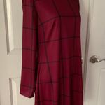 Anthropologie NWOT  HUTCH Merlot Windowpane Dress Photo 7