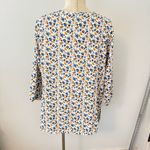Mario Serrani  Floral Print V-Neck Tunic Blouse Size Large Photo 4