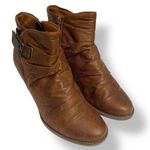 Bare Traps Faux Brown Leather Slouch Boots Size 7.5 Rikita Photo 1